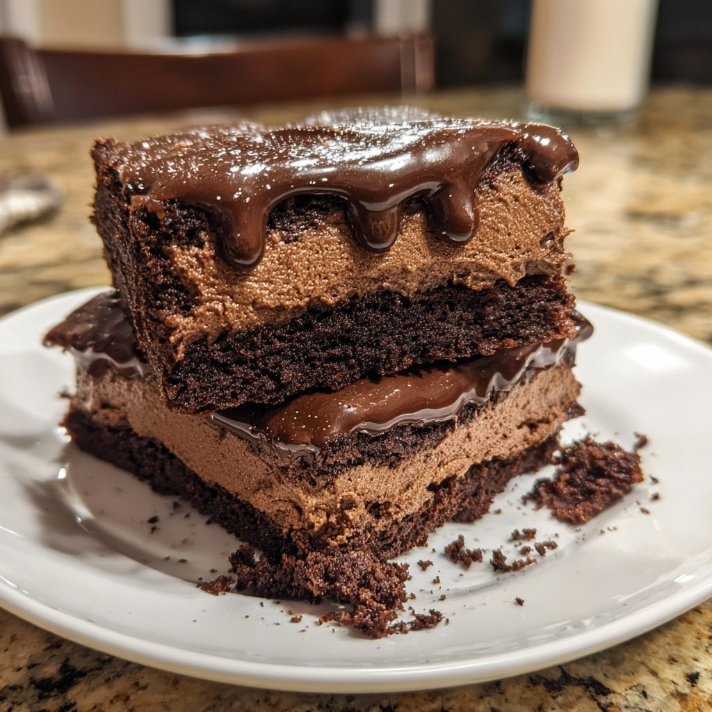 Chocolate Mousse Brownies: Creamy Layers With Decadent Flavor - Emma's Cake Studio